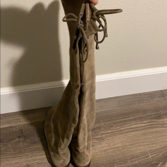 Tan Over the Knee Boots - Picture 3 of 3